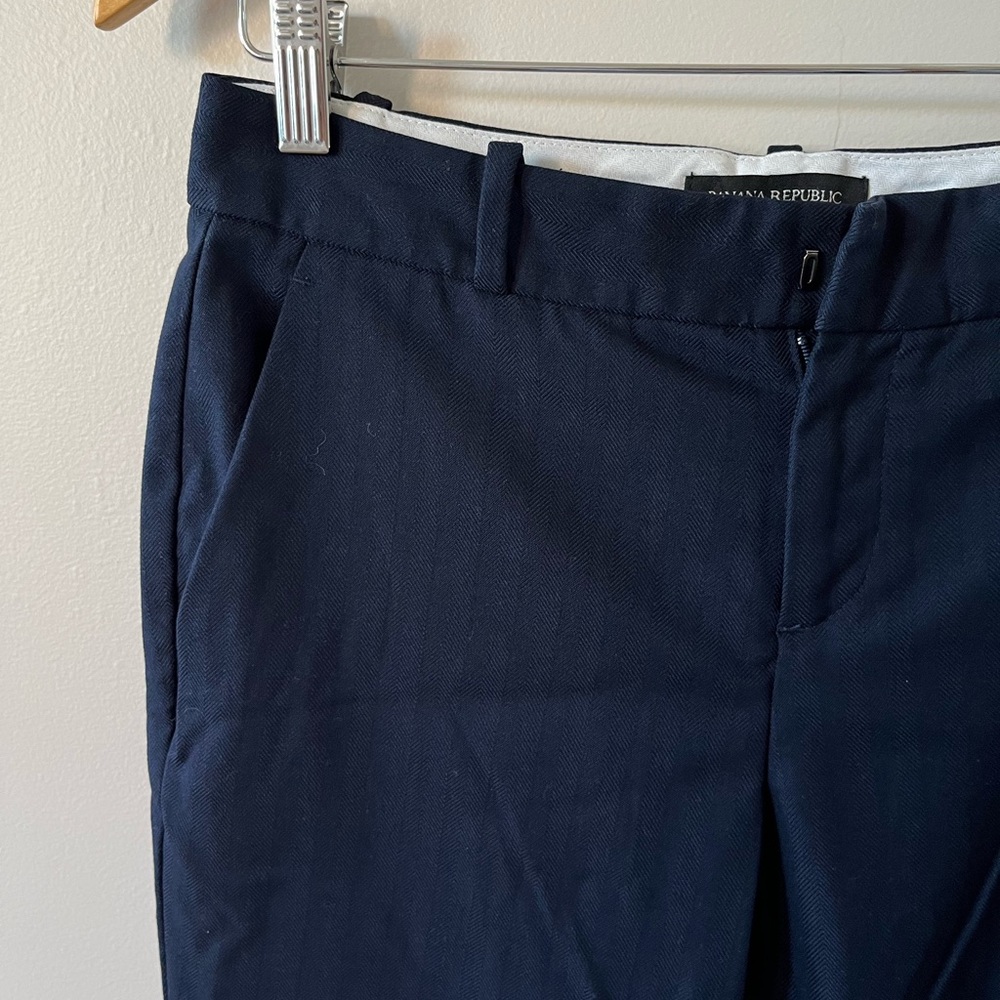 Banana Republic Navy Avery Work Pants, Size 2P